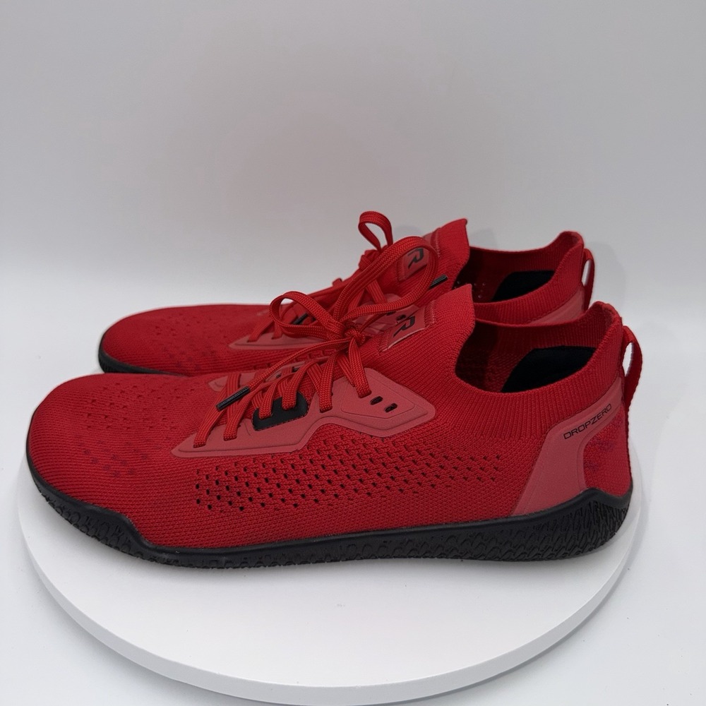 TYR Drop Zero Barefoot Trainer Red Knit Mens Size 10.5
